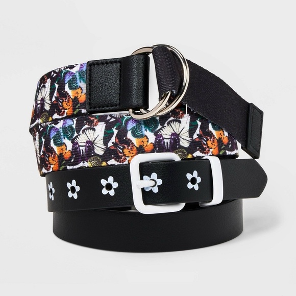 Girls' 2pk Butterfly & Daisy Belt Set - Art Class™ Various - Picture 1 of 1